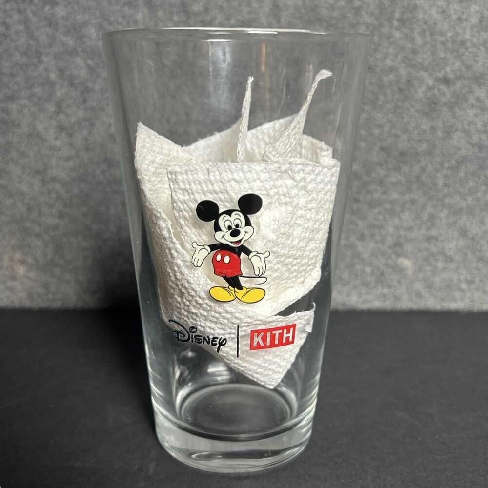 Kith x Disney Mickey Mouse Water Glass Tumbler Collectible